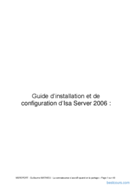 Tutoriel ISA serveur 2006 1