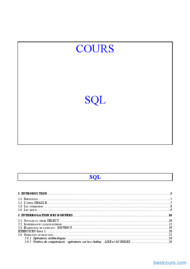 Tutoriel Cours SQL Oracle et PL-SQL 1