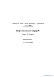 Tutoriel Programmation en langage C 1
