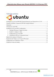 Tutoriel Installation d’un serveur FTP sous  Ubuntu 2