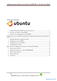 Tutoriel Installation d’un serveur DHCP sous Ubuntu 2