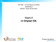 Tutoriel Le langage SQL 1