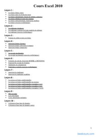cours microsoft excel 2010 pdf