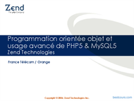 Tutoriel Usage avancé de PHP5 & MySQL5 1