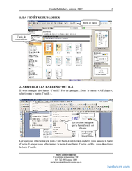 Tutoriel GUIDE Publisher 2007 2
