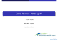 Tutoriel Cours Réseaux - Adressage IP 1