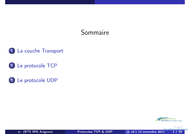 Tutoriel Couche Transport: TCP et UDP 2