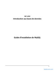 Tutoriel Guide d’installation de MySQL 1