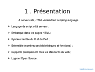 Tutoriel PHP : Les bases 2