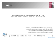 Tutoriel Ajax : Asynchronous Javascript and XML 1
