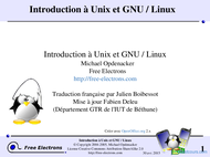Tutoriel Introduction à Unix et GNU / Linux 1