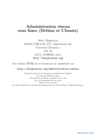Tutoriel Administration réseau sous linux (Debian et Ubuntu) 1