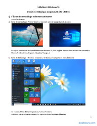 Tutoriel Initiation à Windows 10 1
