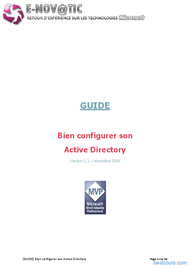 Tutoriel Bien configurer son Active Directory 1