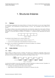 Tutoriel Structures linéaires 1