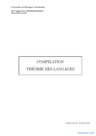 Tutoriel Compilation théorie des langages 1