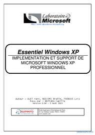 Tutoriel Essentiel Windows XP 1