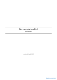 Tutoriel Documentation perl 1