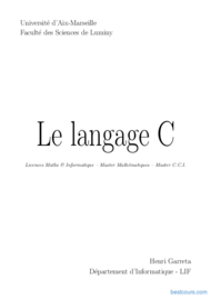 Tutoriel Le langage de programmation C 1