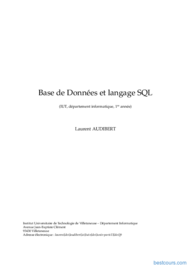 Tutoriel Base de Données et langage SQL 1