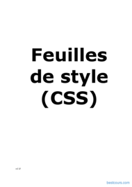 Tutoriel Feuilles de style CSS 1