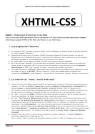 Tutoriel XHTML et CSS 1