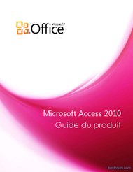 Tutoriel Guide Microsoft Access 2010 1