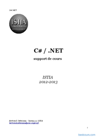 Tutoriel C# / .NET 1
