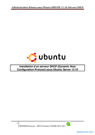 Tutoriel Installation d’un serveur DHCP sous Ubuntu 1