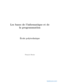 Tutoriel Bases de l'informatique et de la programmation 1