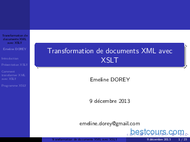 Tutoriel Transformation XML avec XSLT 1