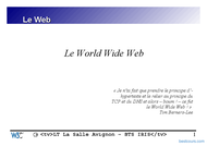 Tutoriel Le World Wide Web (www) 1