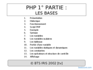 Tutoriel PHP : Les bases 1