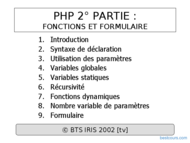 Tutoriel PHP : Fonctions et Formulaire 1