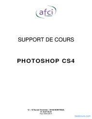 Tutoriel Support de cours Photoshop CS4 1