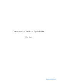 Tutoriel Programmation linéaire et Optimisation 1