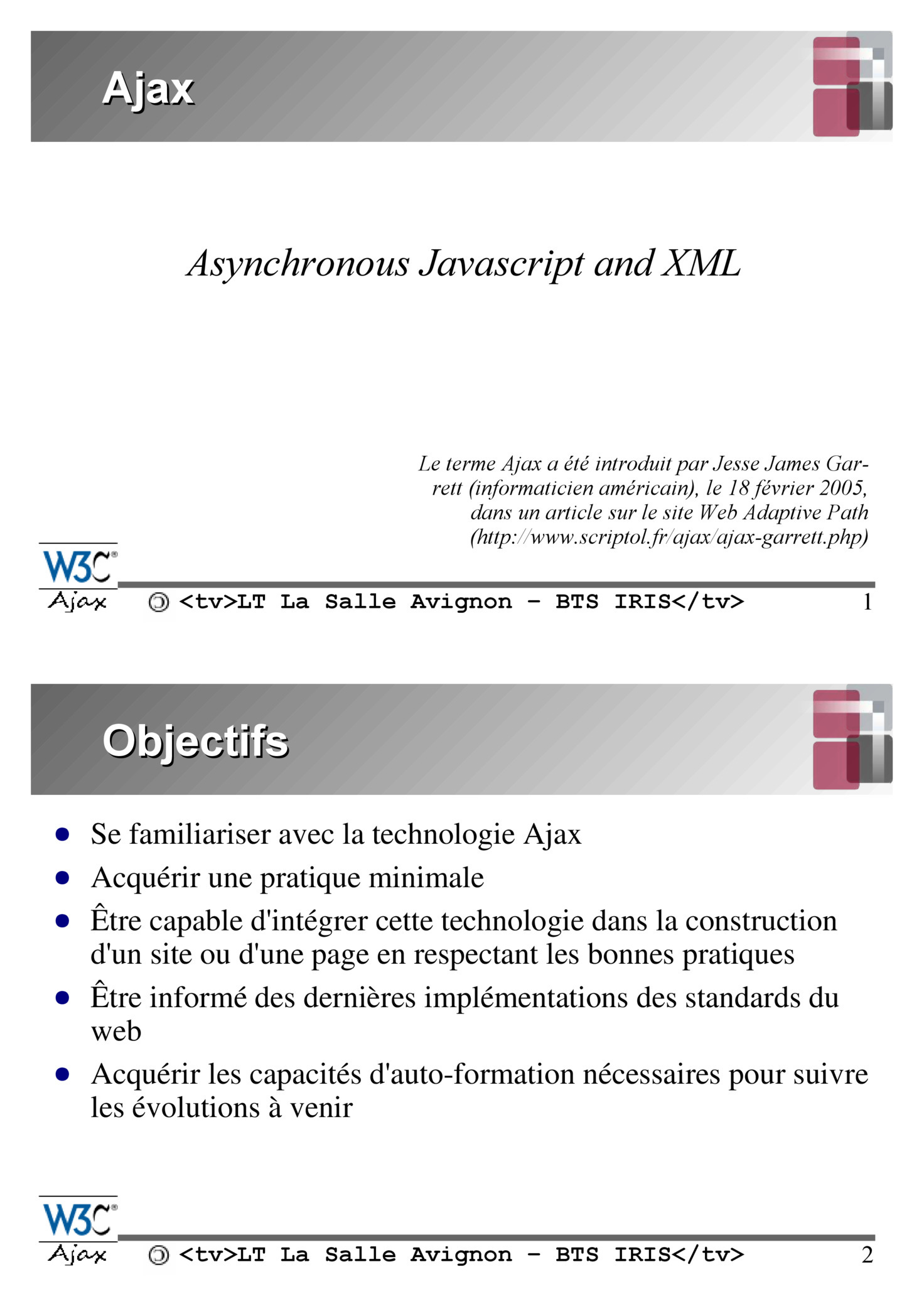 Cours Ajax PDF Gratuit : Maîtrisez XMLHttpRequest et XML