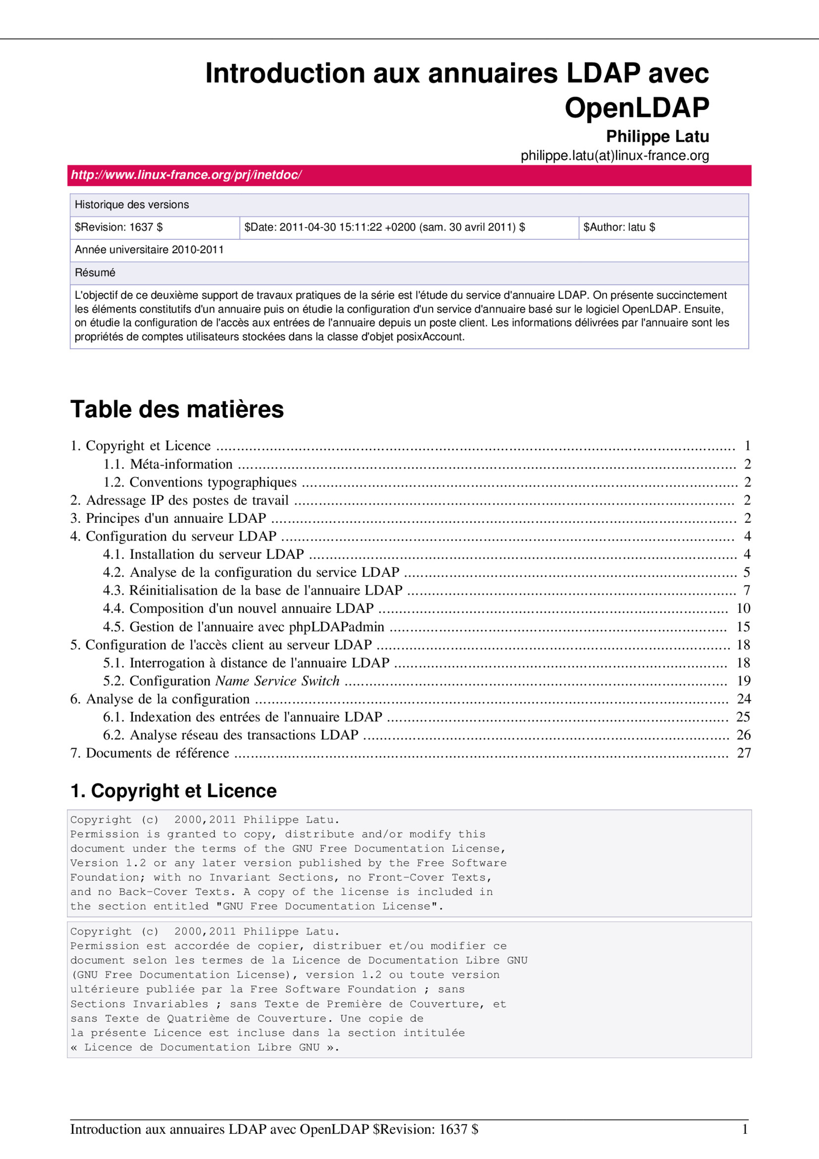 Aperçu : Annuaires LDAP avec OpenLDAP