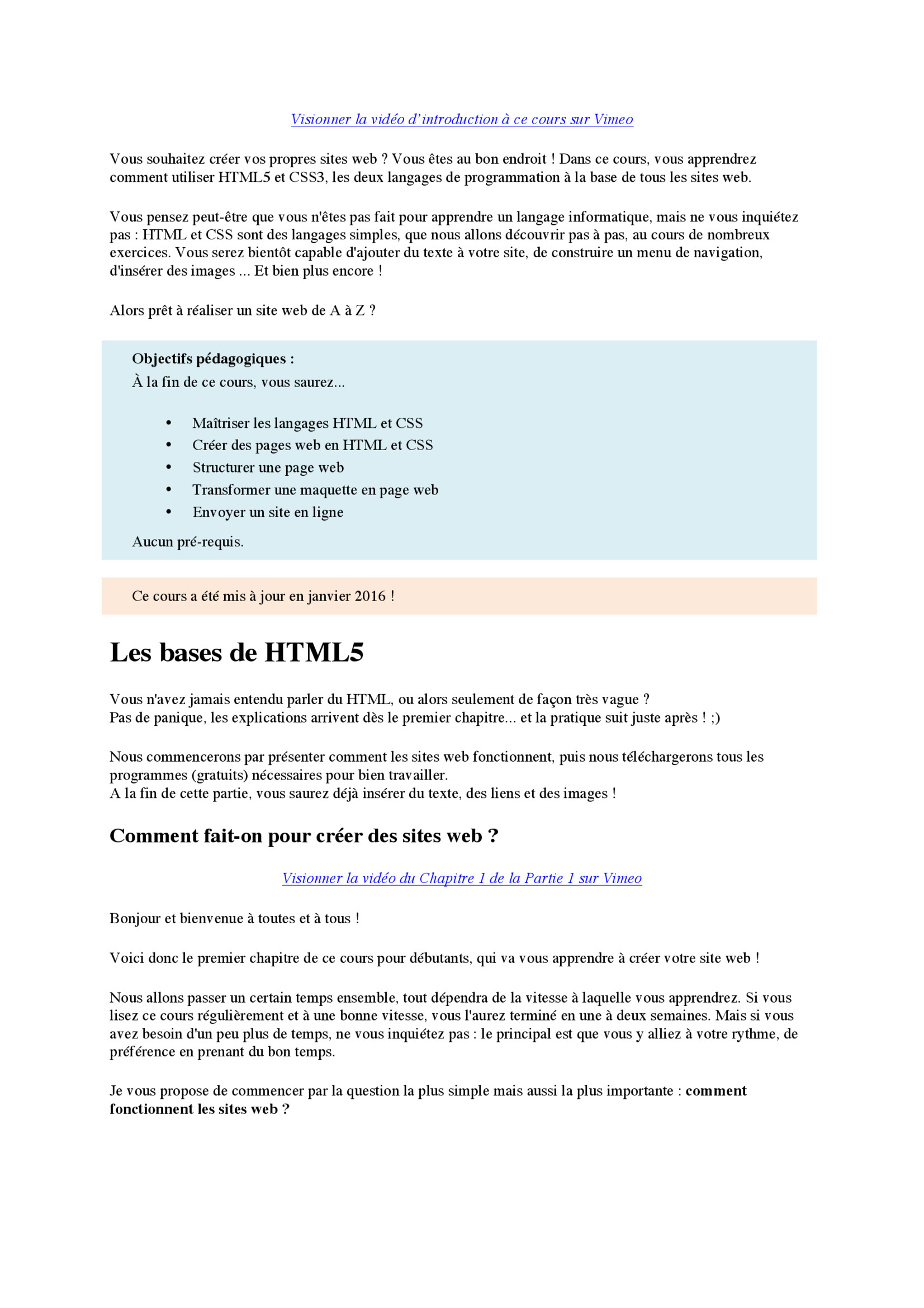 HTML5 et CSS3 PDF Gratuit : Guide d'initiation complet
