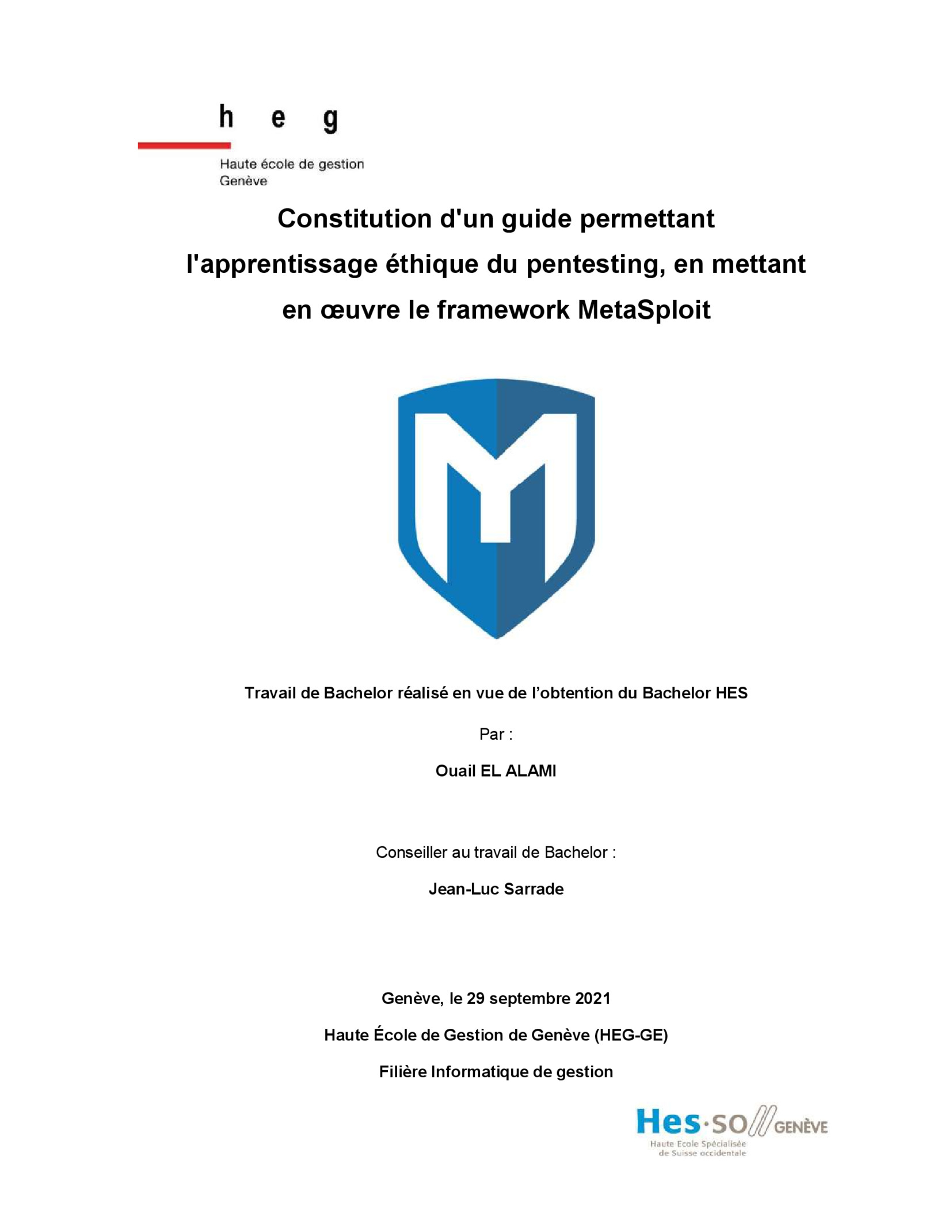 Guide Pentesting Éthique avec MetaSploit PDF Gratuit