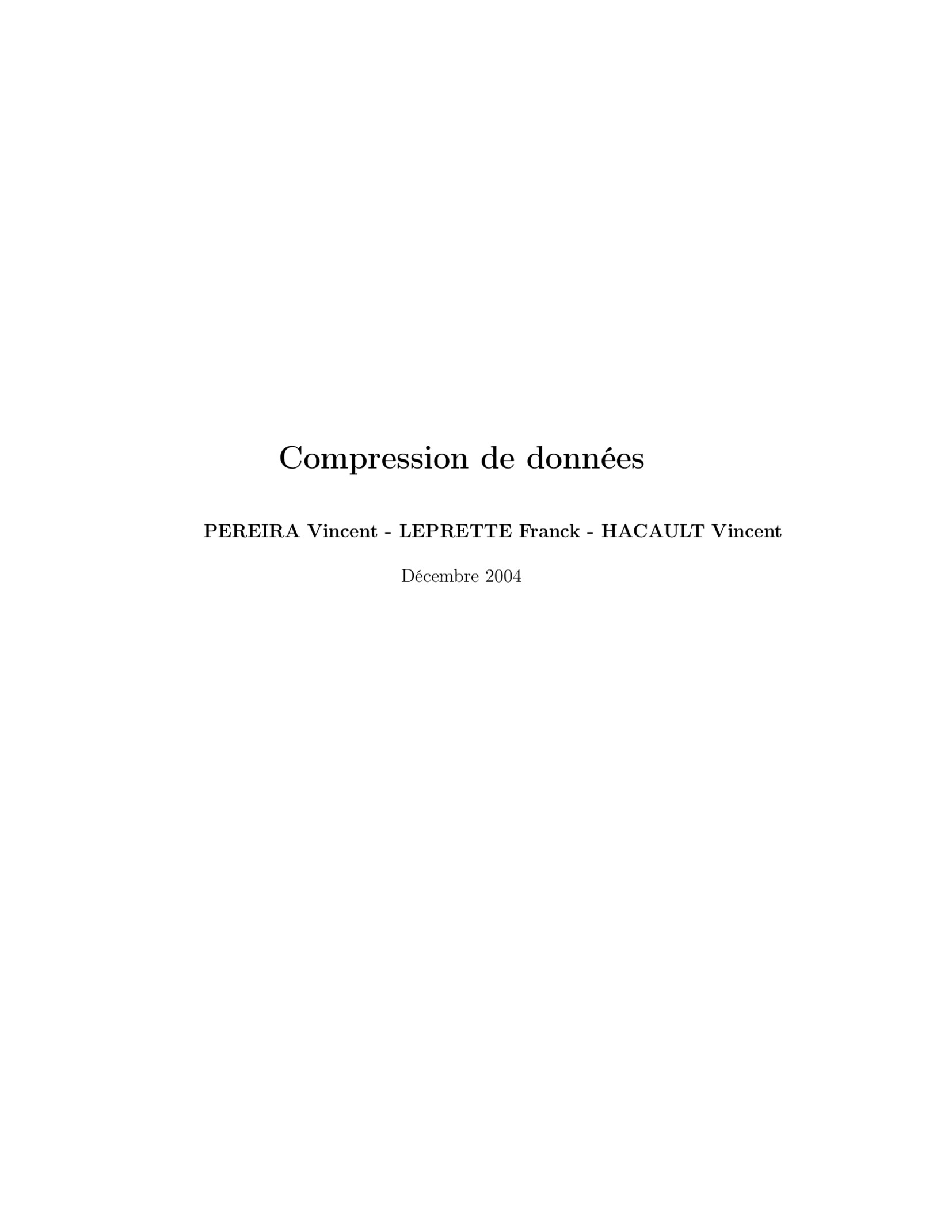 Aperçu : Compression de données