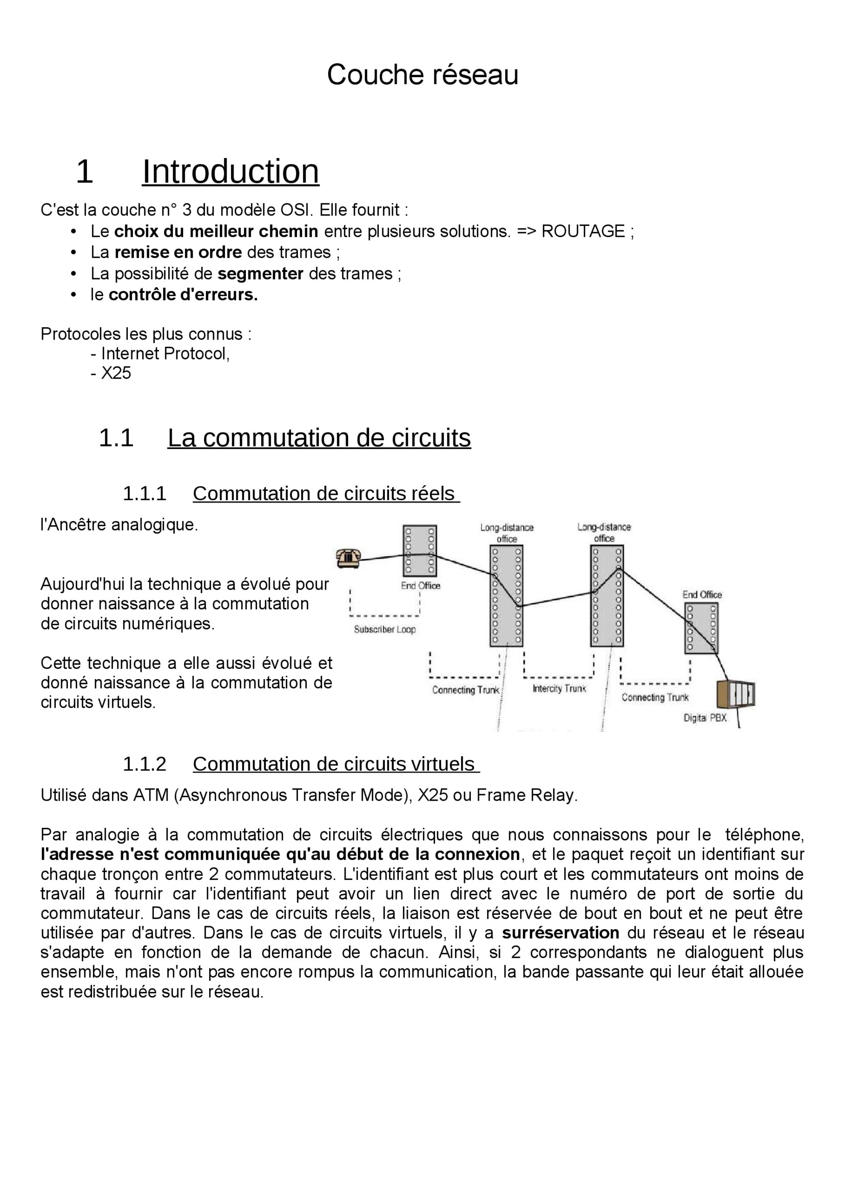 Aperçu : Couche réseau et transport