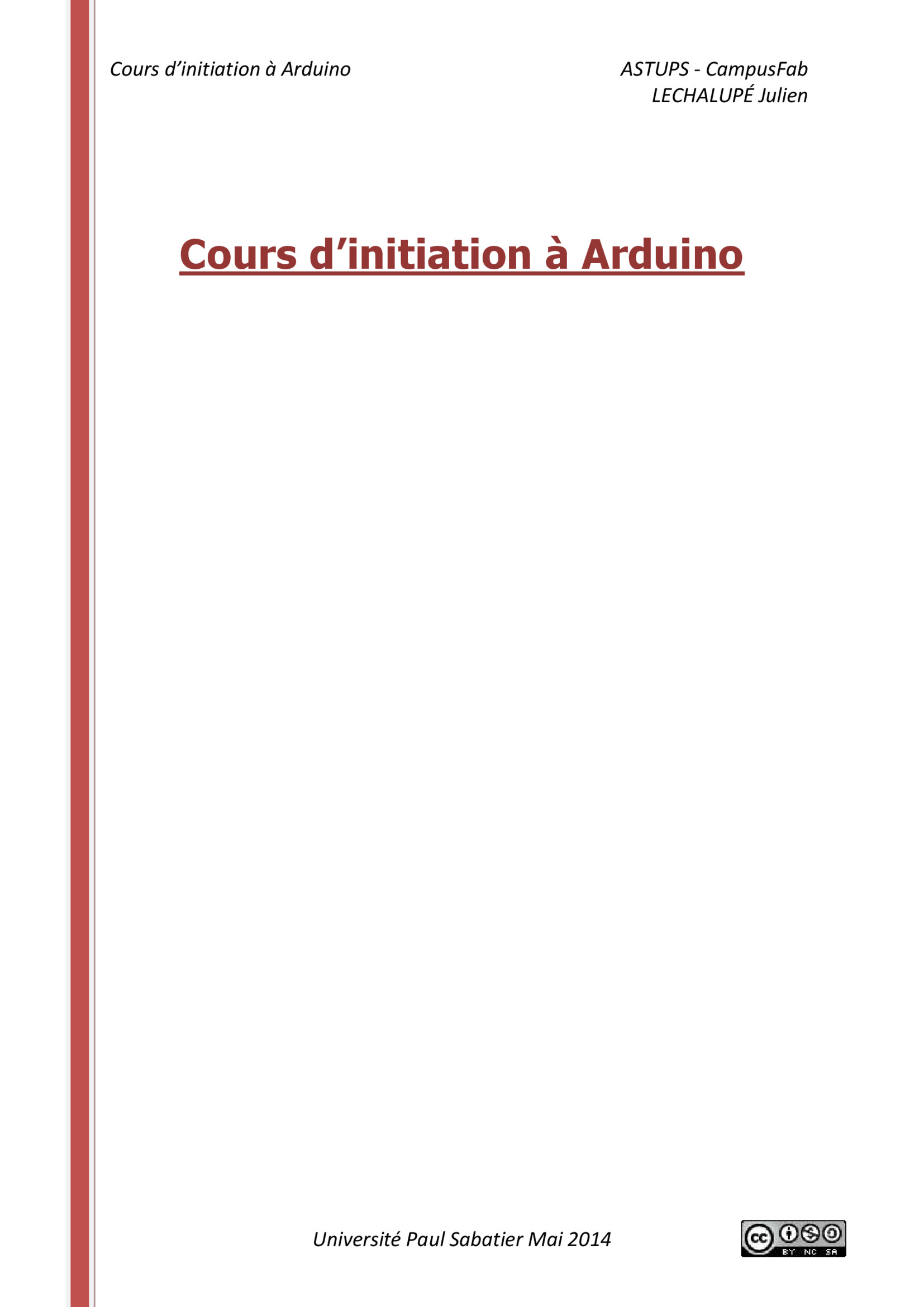 Aperçu : Cours d’initiation à Arduino