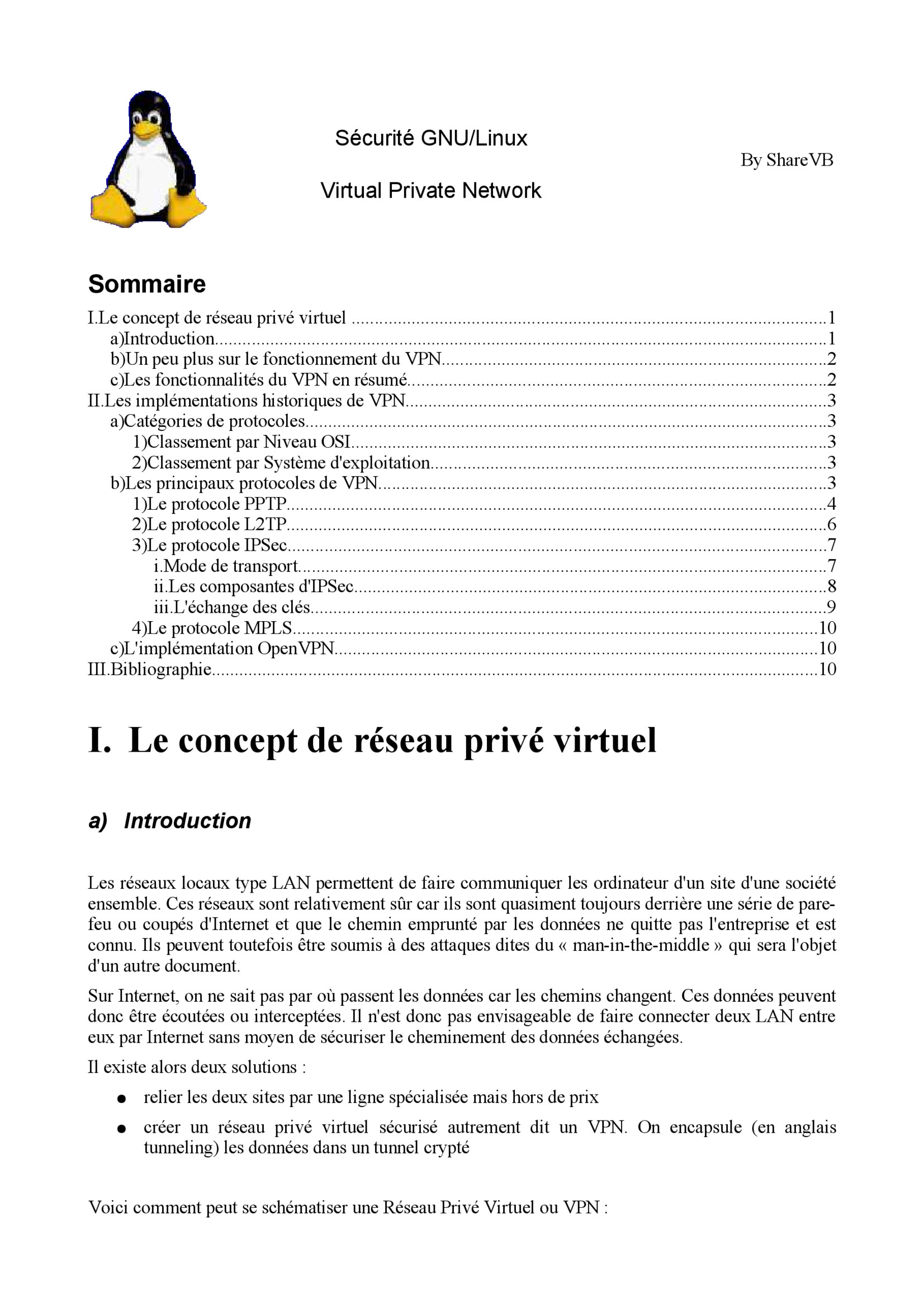 Aperçu : Virtual Private Network (VPN)