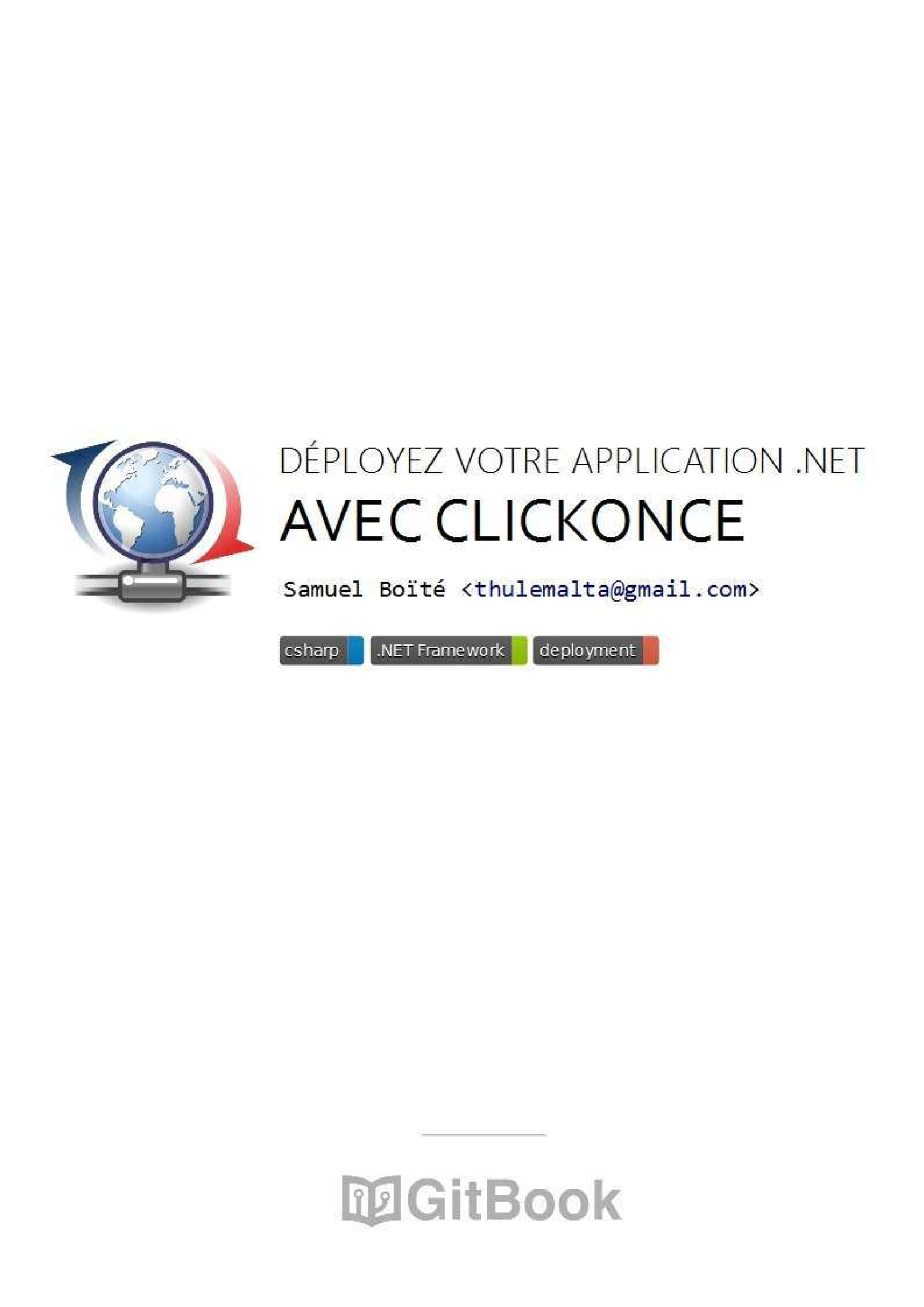 Aperçu : Déployez votre application .NET avec ClickOnce