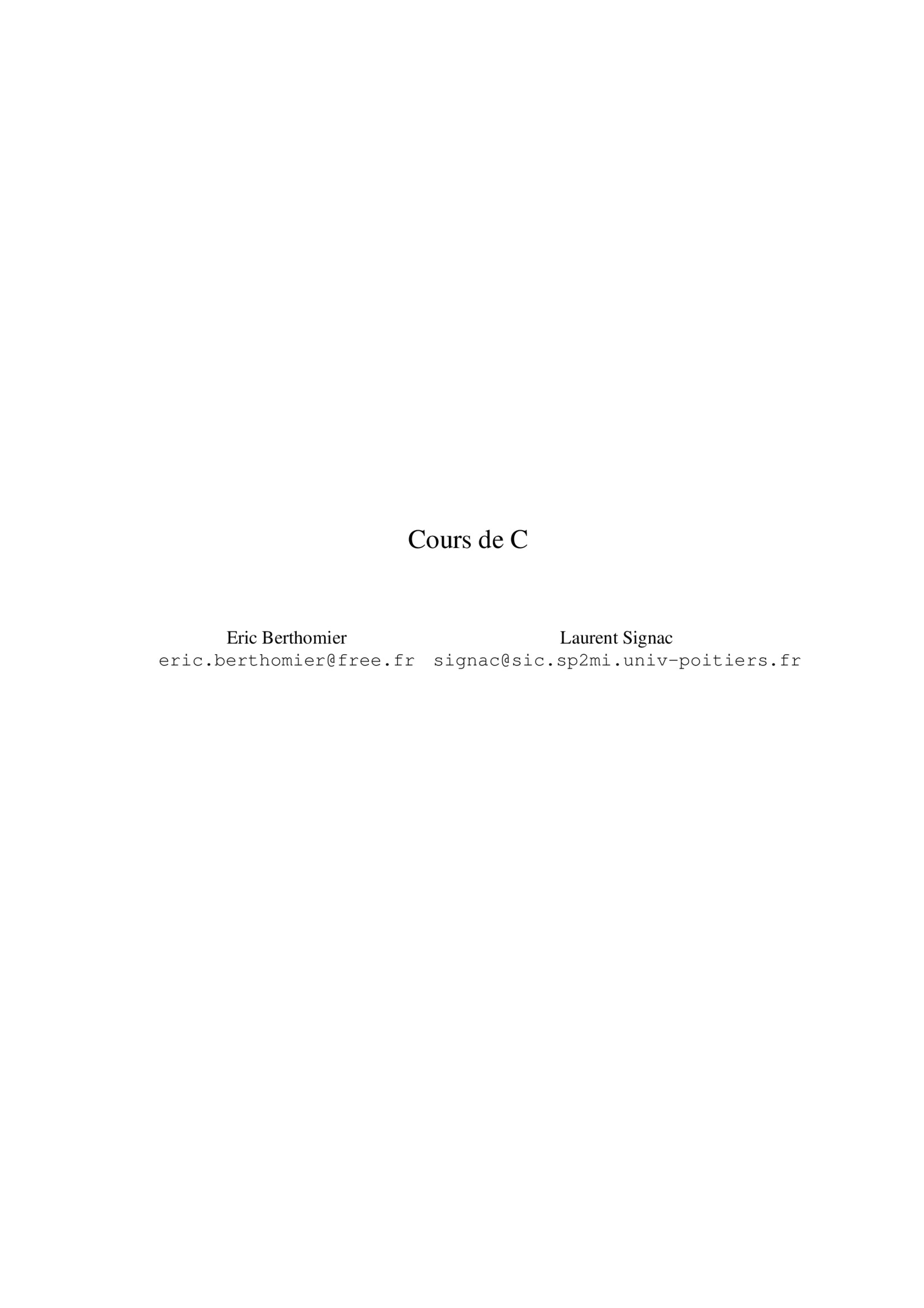 Aperçu du cours Cours Langage C sous linux - PDF Gratuit