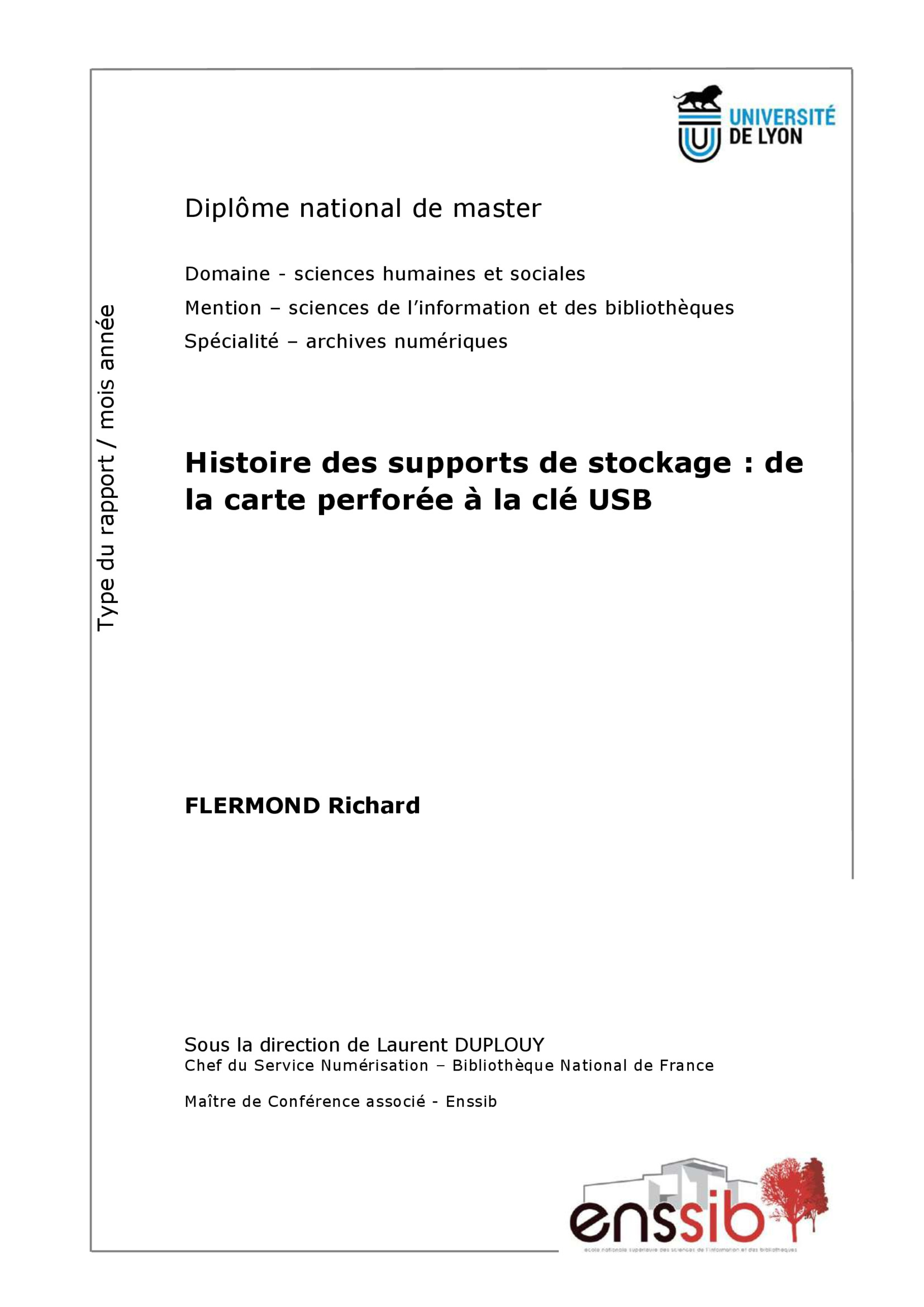 Aperçu : Histoire des supports de stockage