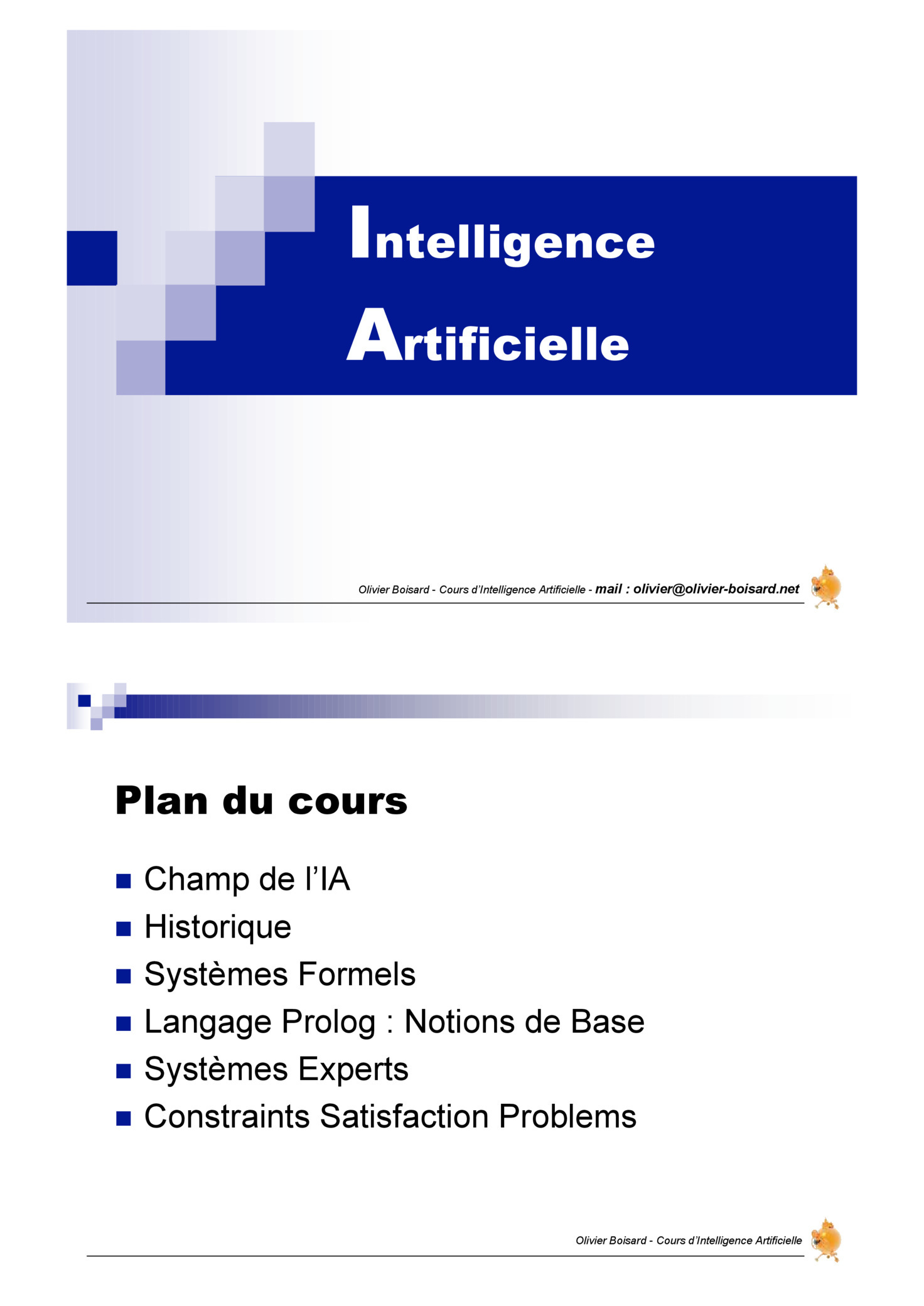 Aperçu : Intelligence Artificielle IA