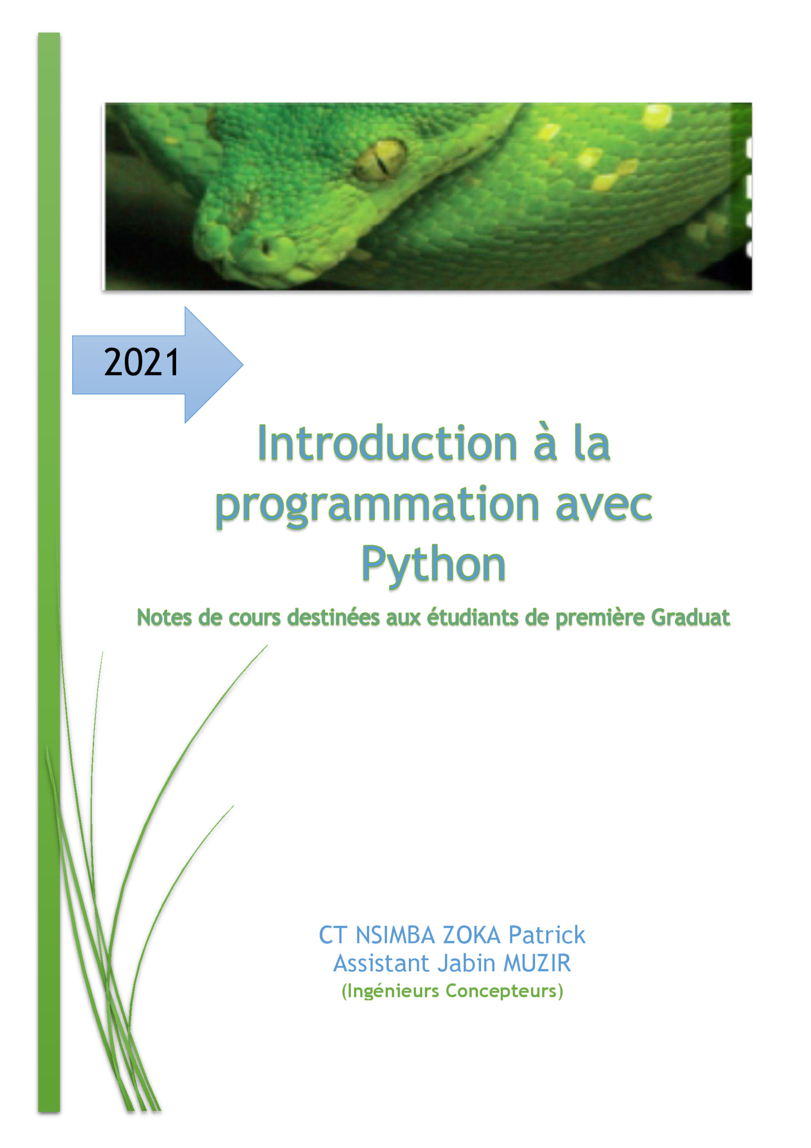 Cours Introduction à la programmation Python PDF Gratuit