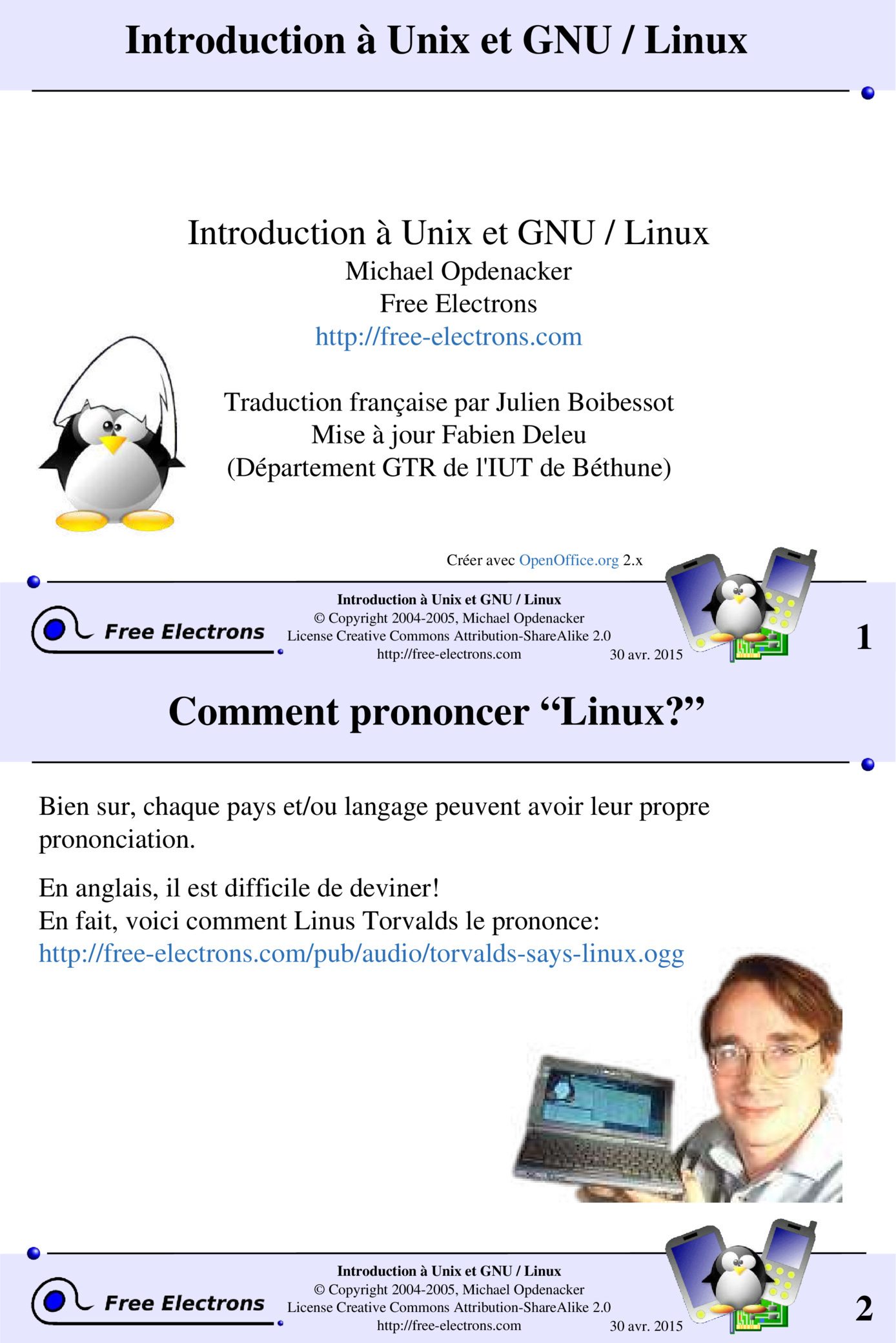 Aperçu : Introduction à Unix et GNU / Linux